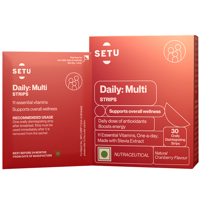 Setu Daily Multi Orally Disintegrating Strip Natural Cranberry