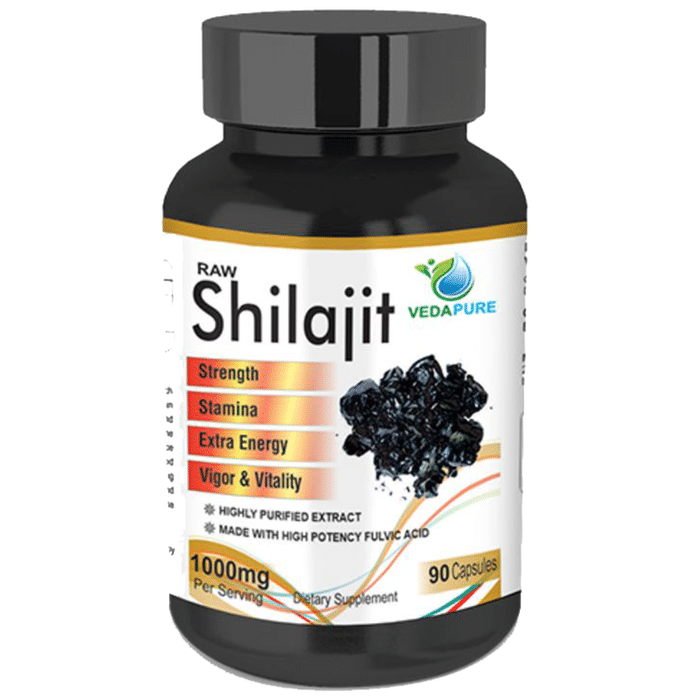 Vedapure Raw Shilajit 1000mg Capsule