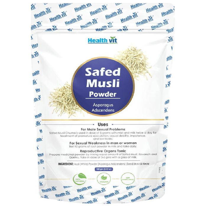 HealthVit Natural Musli (White) (Asparagus Adscendens) Powder