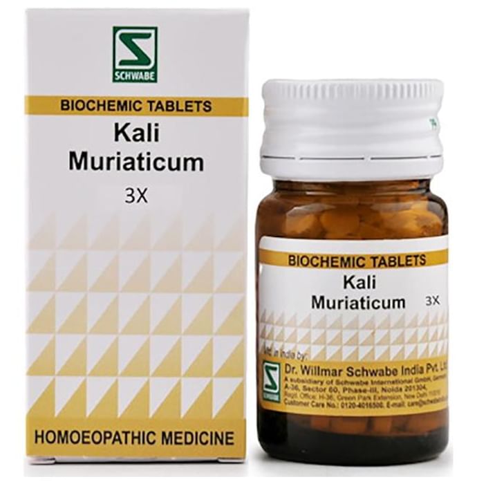 Dr Willmar Schwabe India Kali Muriaticum Biochemic Tablet 3X