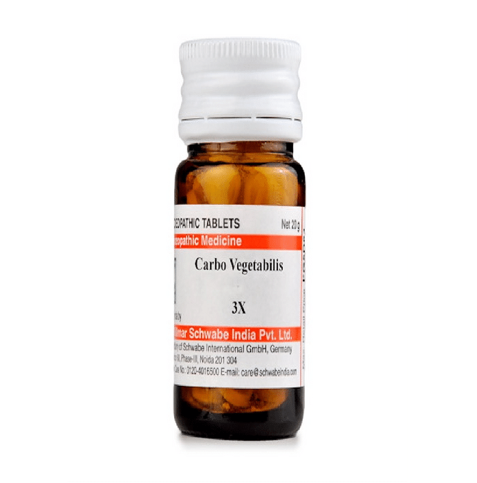 Dr Willmar Schwabe India Carbo Vegetabilis Trituration Tablet 3X