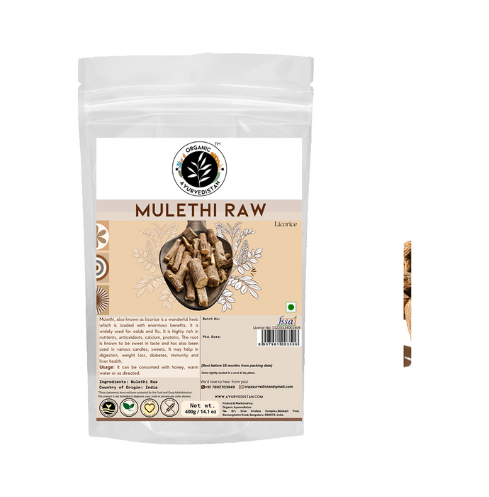 Organic Ayurvedistan Mulethi Raw