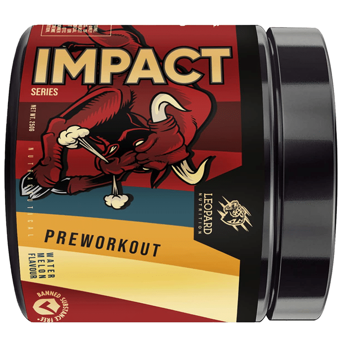Leopard Nutrition Imapct Pre Workout Powder Watermelon