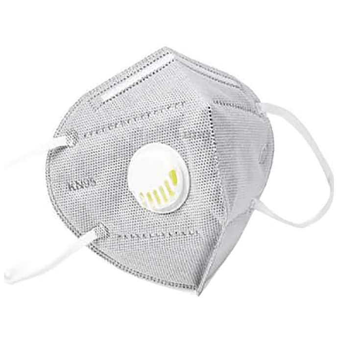 V-Cure KN95 Mask with Valve Grey