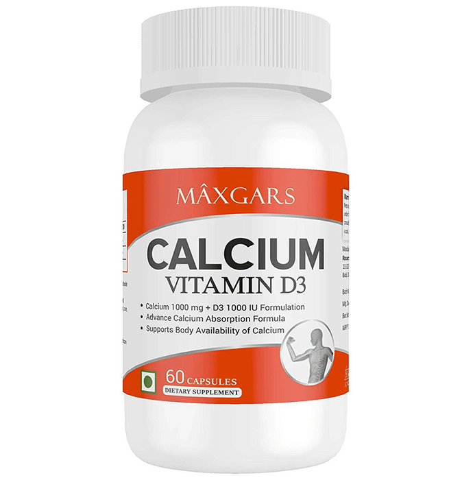 Maxgars Calcium Vitamin D3 Capsule
