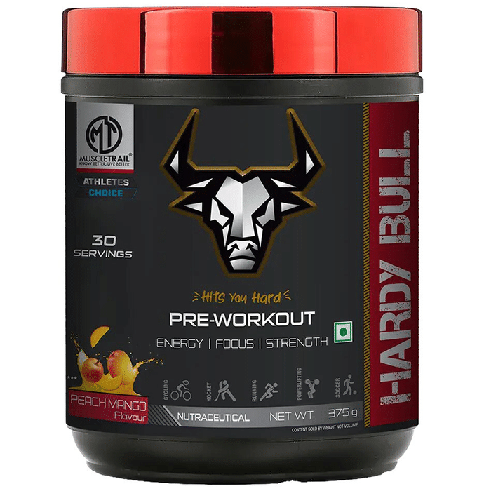 Muscle Trail Hardy Bull Pre-Workout Peach Mango