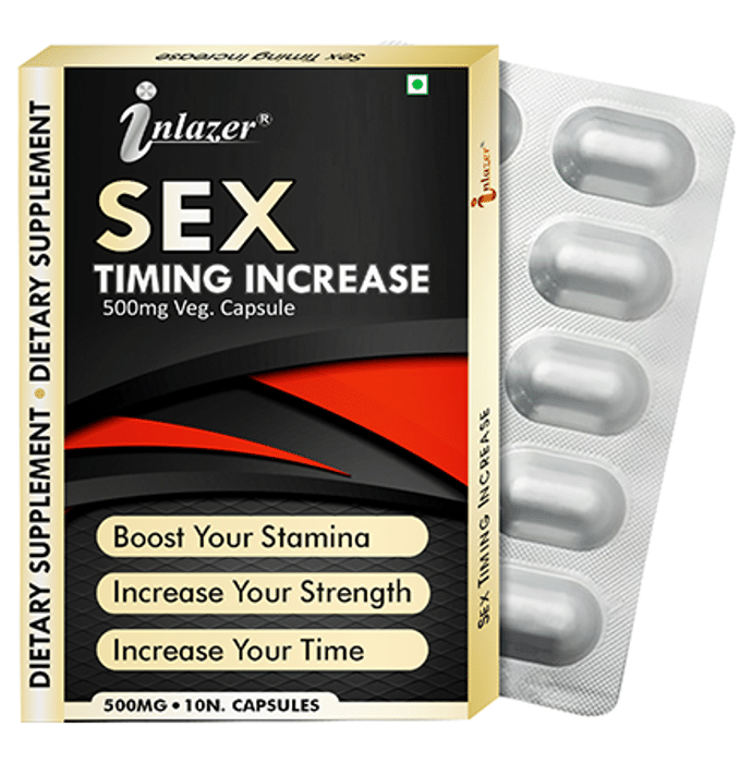 Inlazer Sex Timing Increase 500mg Veg Capsule