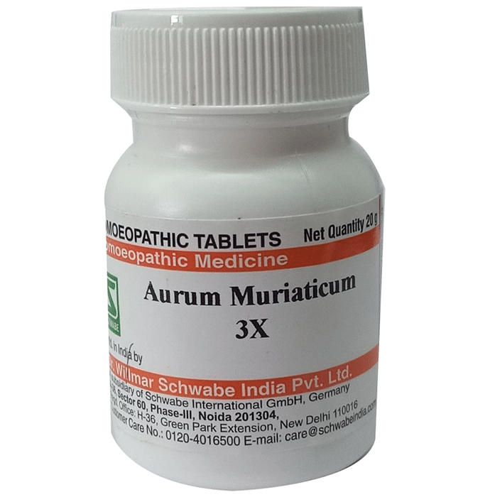 Dr Willmar Schwabe India Aurum Muriaticum Trituration Tablet 3X