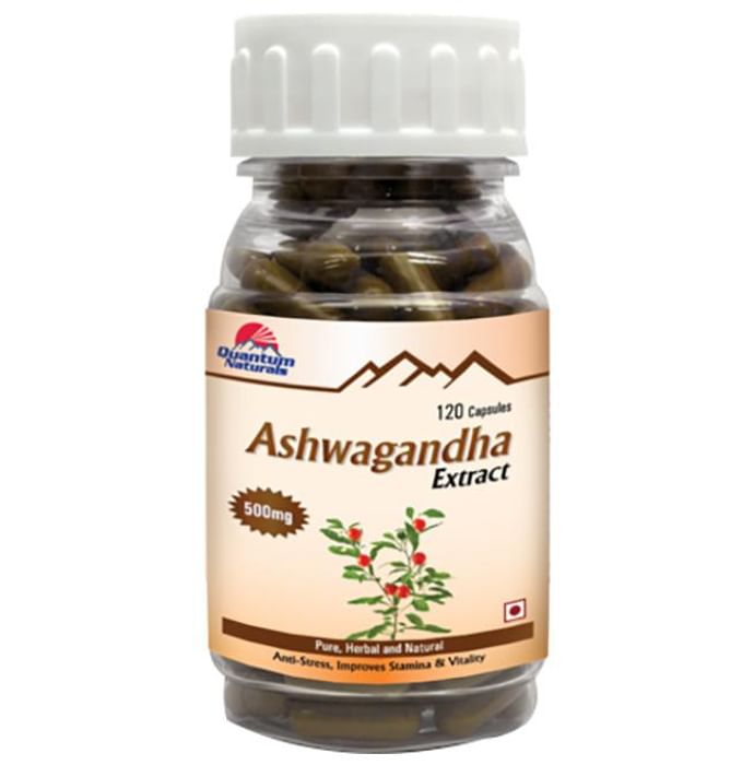Quantum Naturals Naturals Ashwagandha Extract 500mg Capsule