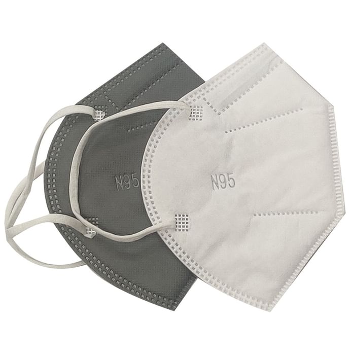 Ekana 5 Layer Filtration N95 Mask White, Grey
