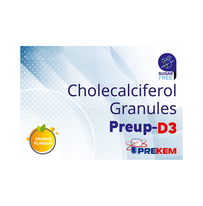 Preup-D3 Granules Orange Sugar Free