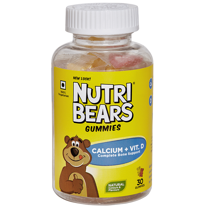 NutriBears Calcium+Vit D Complete Bone Support Gummies