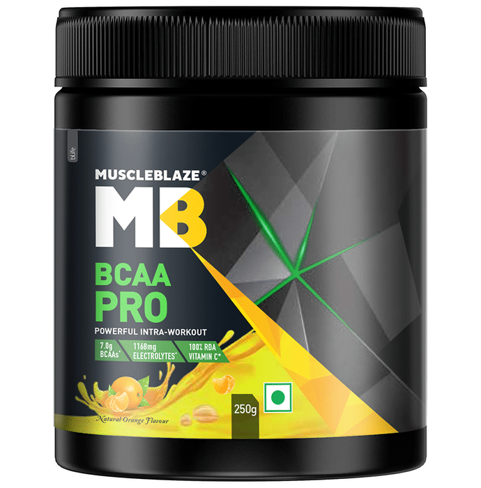 MuscleBlaze MB BCAA Pro Powerful Intra-Workout Natural Orange