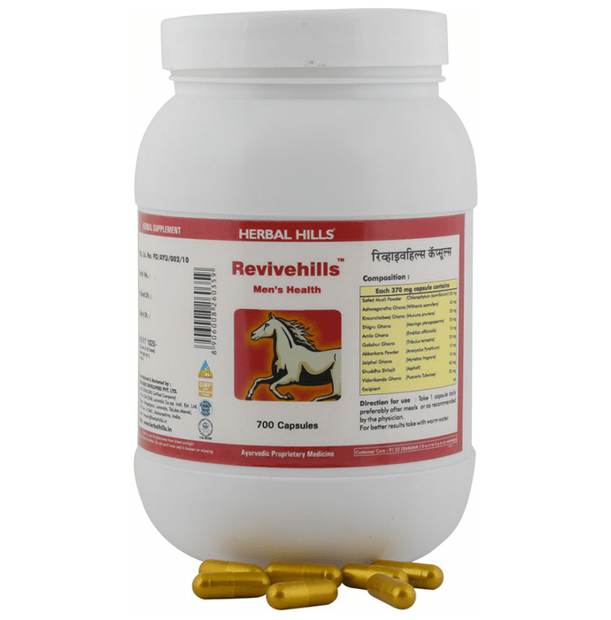 Herbal Hills Revivehills Men's Health Capsule Value Pack