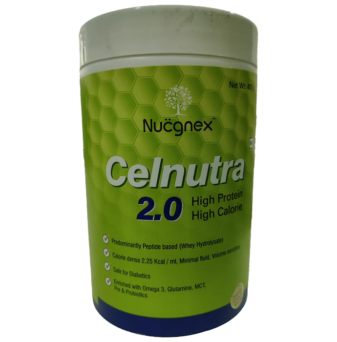 Nucgnex Celnutra 2.0 High Protein High Calorie Powder Creamy Vanilla