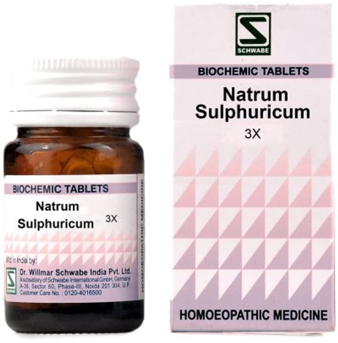Dr Willmar Schwabe India Natrum Sulphuricum Biochemic Tablet 3X