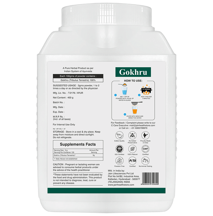 Jain Gokhru Powder