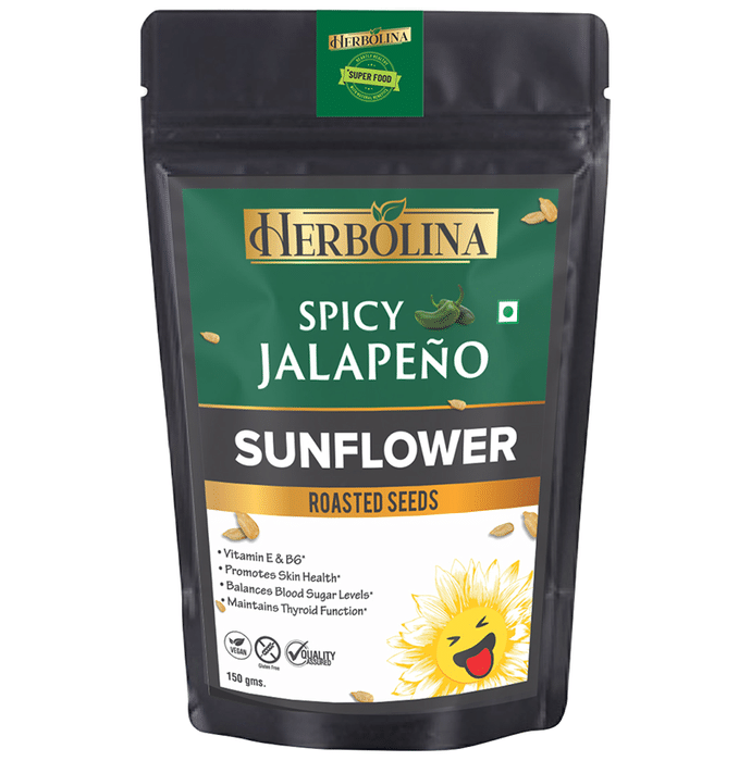 Herbolina Sunflower Roasted Seeds (150gm Each) Spicy Jalapeno