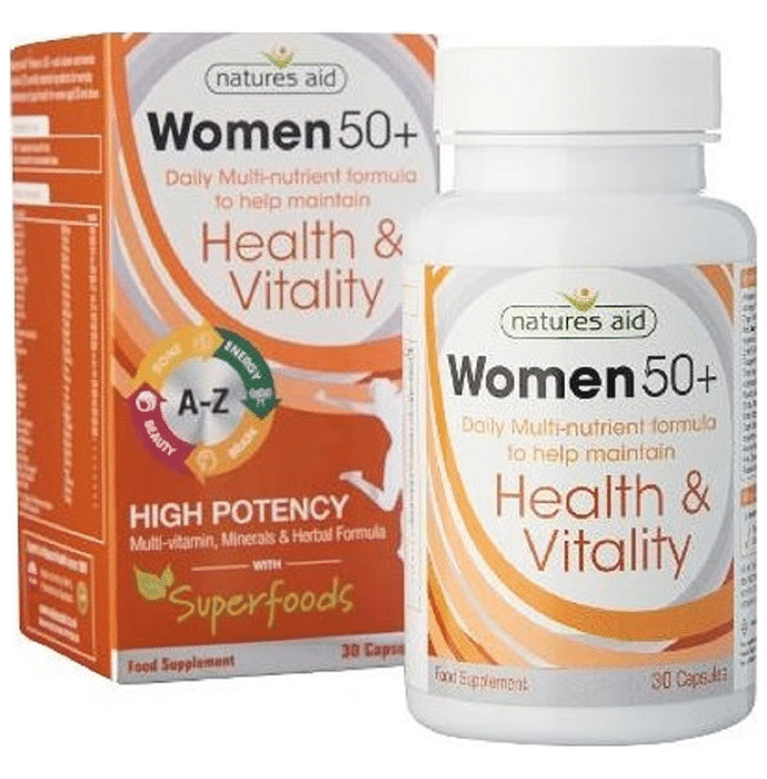 Natures Aid Women 50+ Multi-Vitamin & Minerals Capsule
