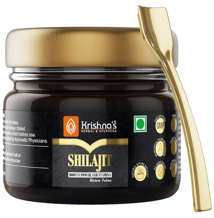 Krishna's Herbal & Ayurveda Shilajit Resin Form