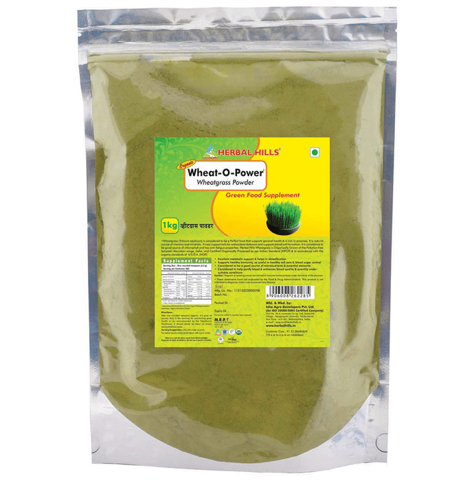 Herbal Hills Wheat-O-Power Wheatgrass Powder Value Pack
