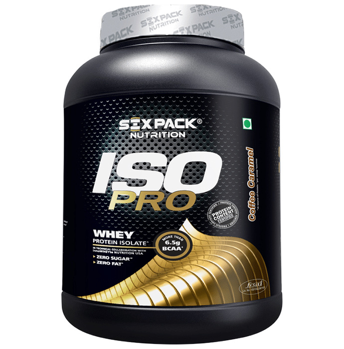Sixpack Nutrition Iso Pro 100% Whey Protein Isolate Powder Coffee Caramel