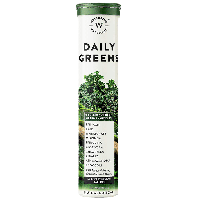 Wellbeing Nutrition Daily Greens Effervescent Tablet (15 Each)