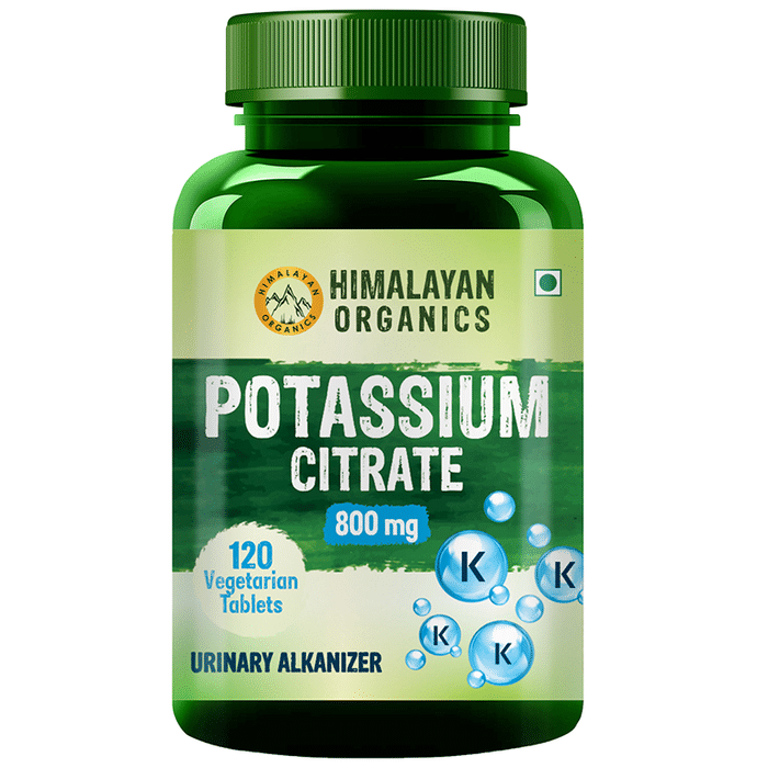 Himalayan Organics Potassium Citrate 800mg Vegetarian Tablet