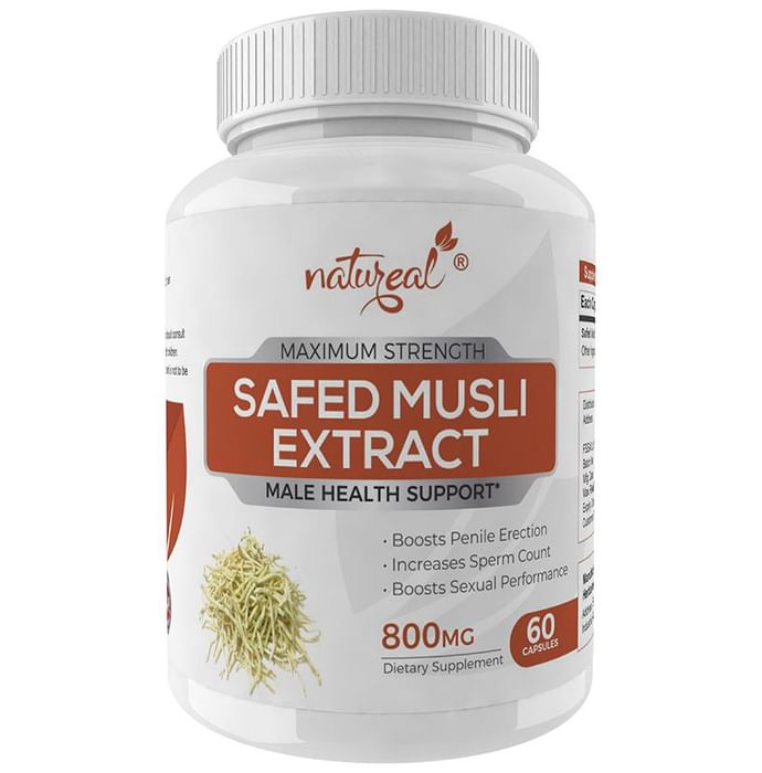 Natureal Safed Musli Extract 800mg Capsule