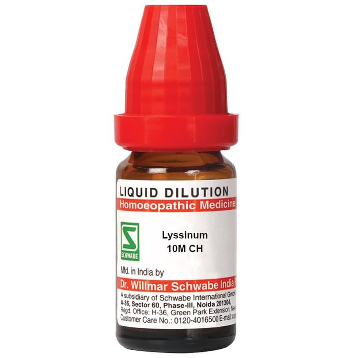 Dr Willmar Schwabe India Lyssinum Dilution 10M CH