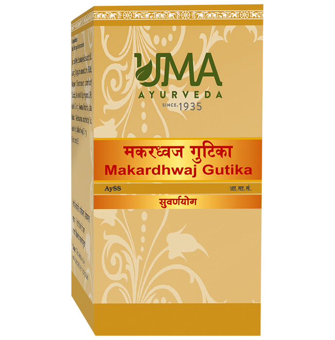 Uma Ayurveda Makardhwaj Gutika (with Gold)
