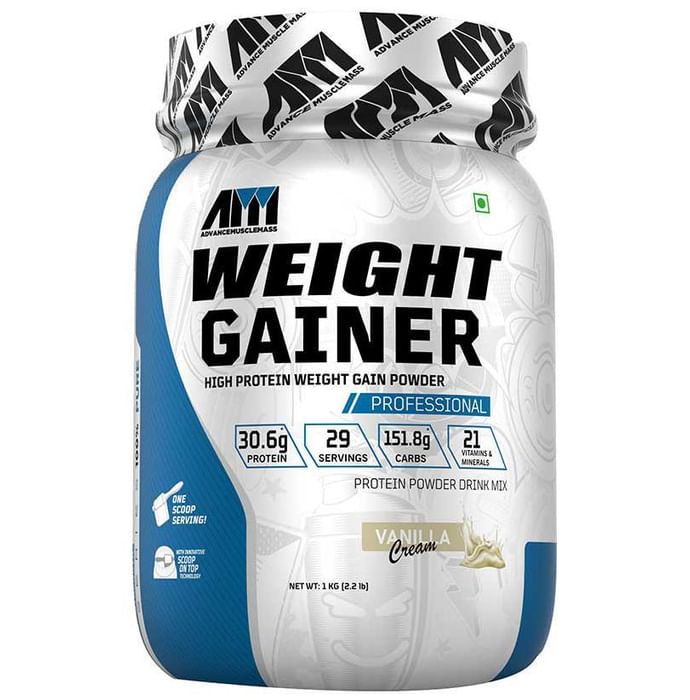 Advance MuscleMass Weight Gainer Powder Vanilla Cream
