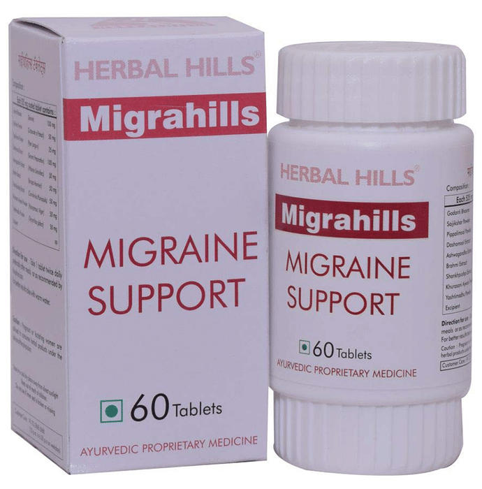 Herbal Hills Migrahills Migraine Support Tablet