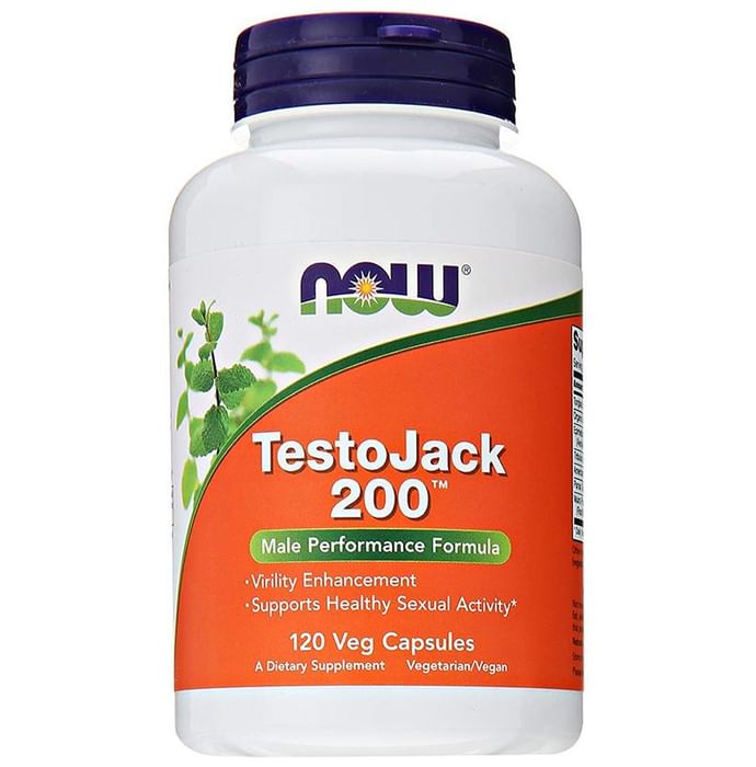 NOW Foods Testo Jack 200 Extra Strength Veg Capsule
