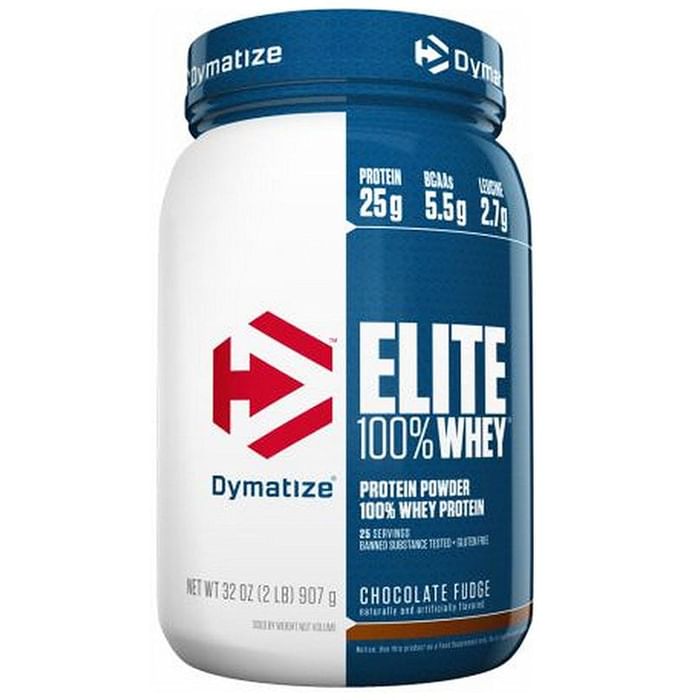 Dymatize Nutrition Elite 100% Whey Protein Powder Chocolate Fudge