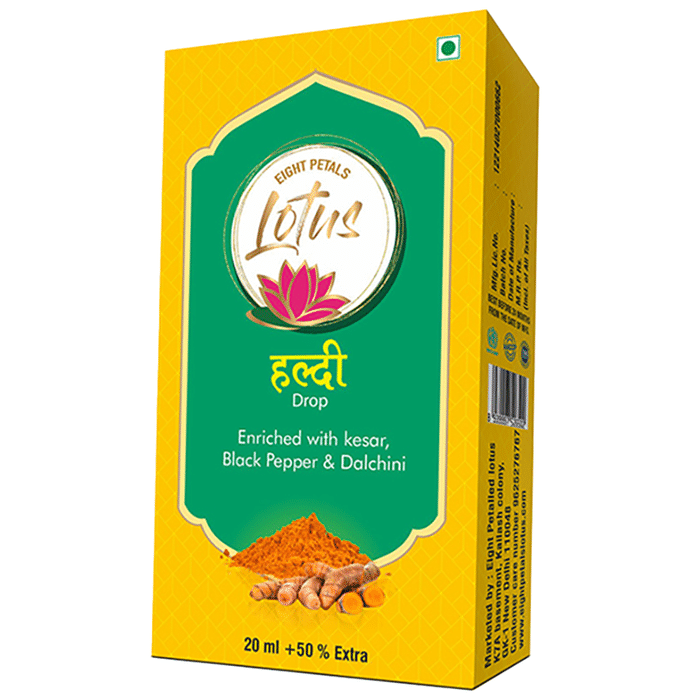 Eight Petals Lotus Haldi Drop