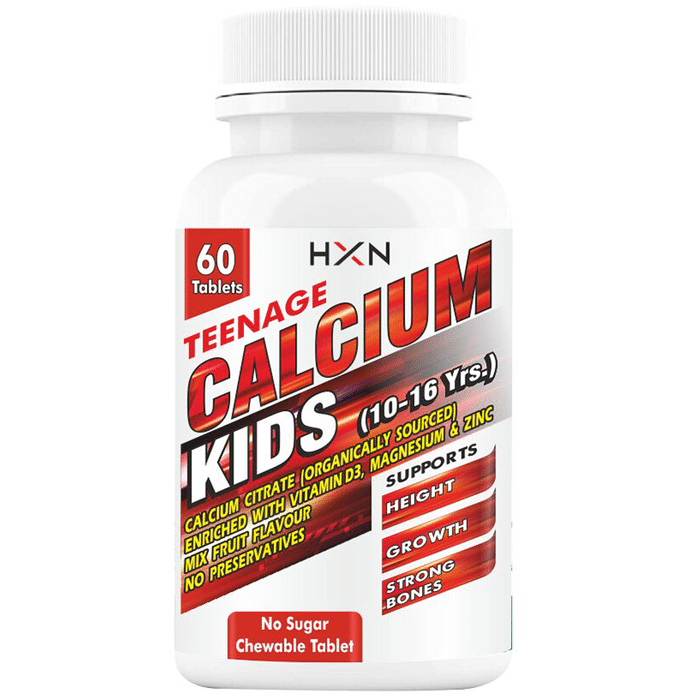 HXN Teenage Calcium Kids (10-16 Yrs) Chewable Tablet