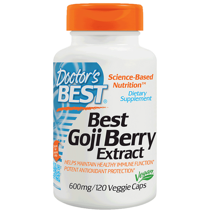 Doctor's Best Goji Berry Extract 600mg Veggie Capsule