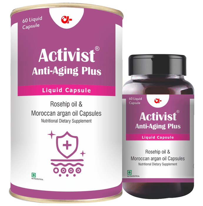 Activist Anti-Aging Plus Liquid Rosehip & Moroccan Argan Oil Capsule