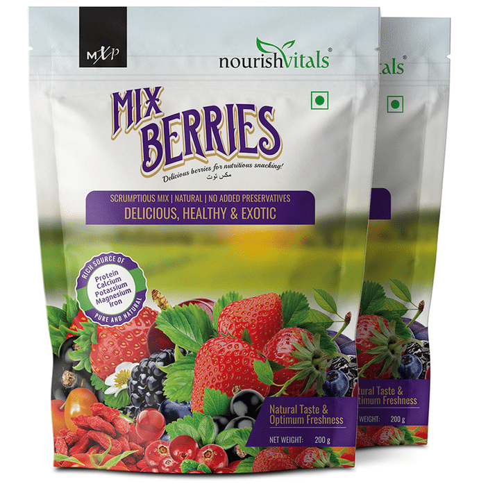 NourishVitals Mix Berries (200gm Each)
