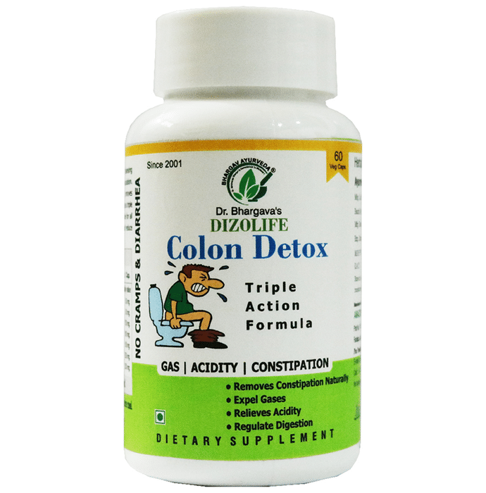 Dr.Bhargav’s Dizolife Colon Detox Veg Capsule