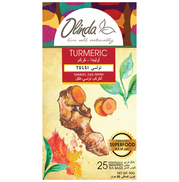 Olinda Turmeric Tea (2gm Each) Tulsi