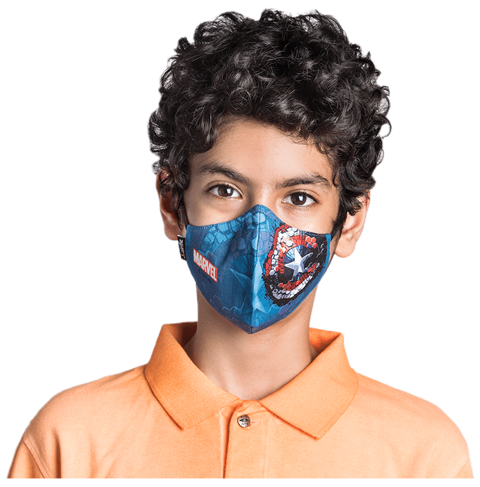 Airific Marvel Captain America Hex Shield Face Mask Medium