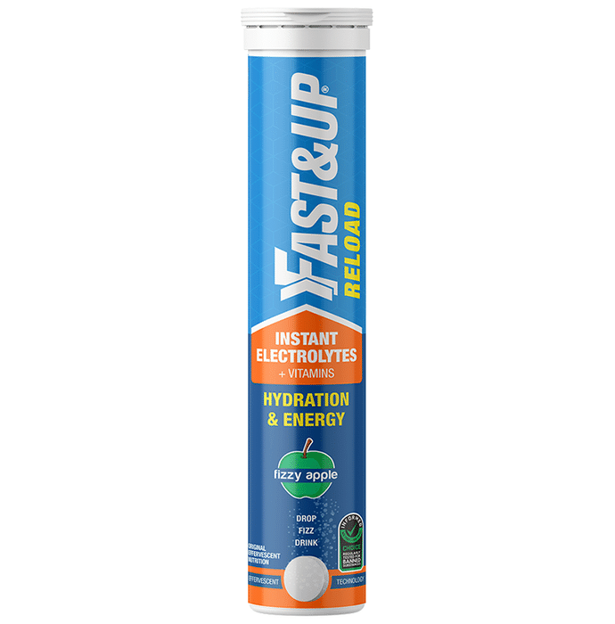 Fast&Up Reload Instant Electrolytes+Vitamins Effervescent Tablet Fizzy Apple