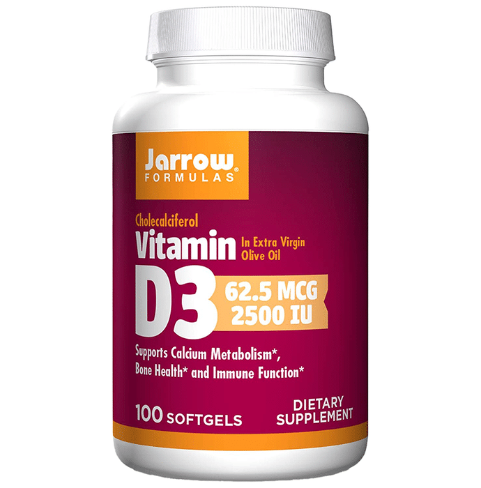 Jarrow Formulas Vitamin D3 2500IU Softgel