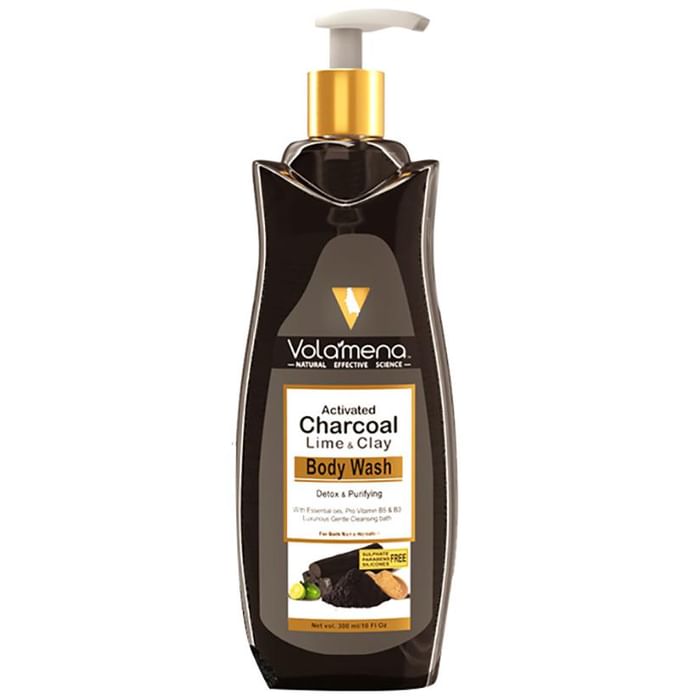 Volamena Activated Charcoal Lime & Clay Body Wash