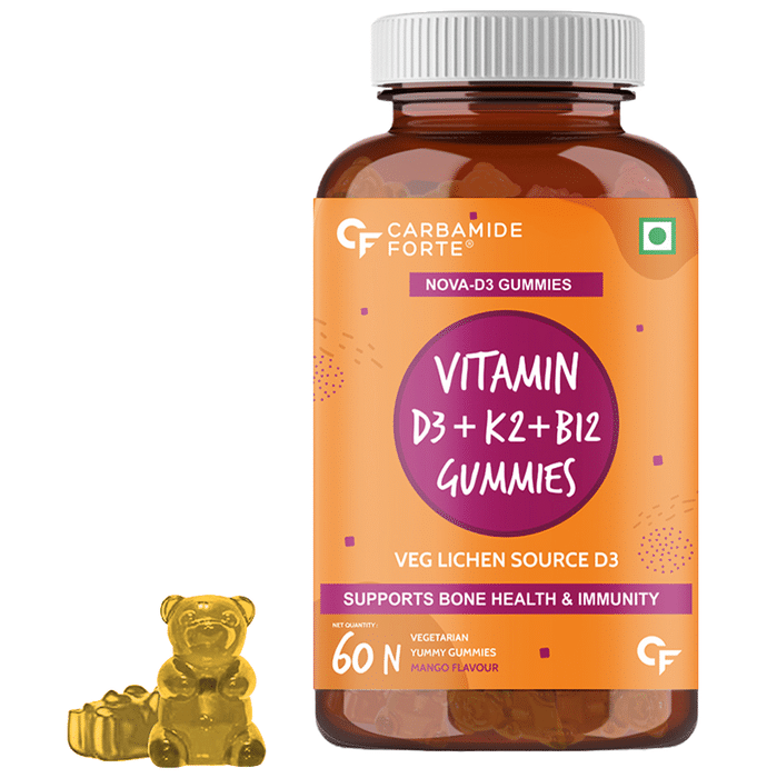 Carbamide Forte Vitamin D3 + K2 + B12 Gummies