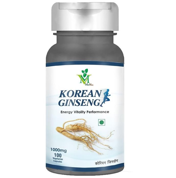 Mint Veda Korean Ginseng 1000mg Vegetarian Capsule