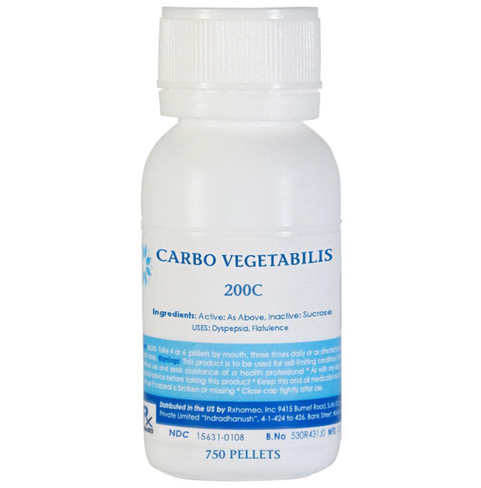 Rxhomeo Carbo Vegetabilis Pellets 200C