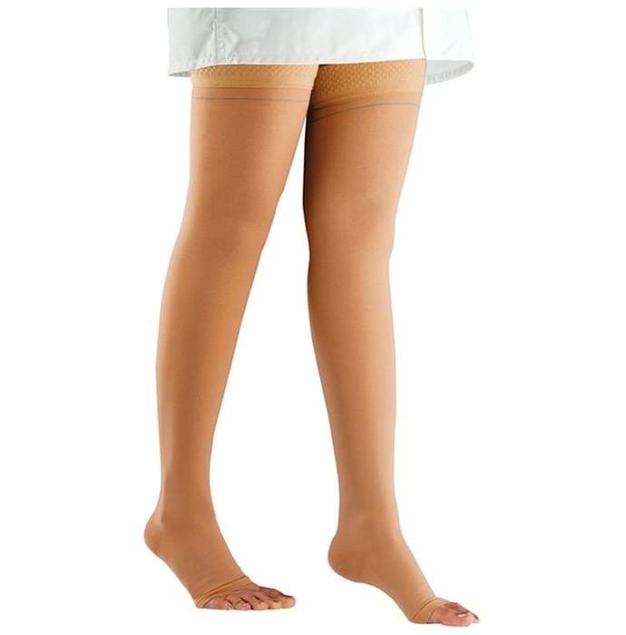 Comprezon Classic Varicose Vein Stockings Class 1 Mid Thigh (1 Pair) Medium Beige
